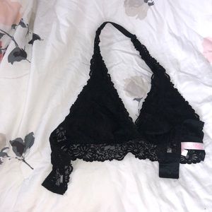 VS PINK lace halter bralette